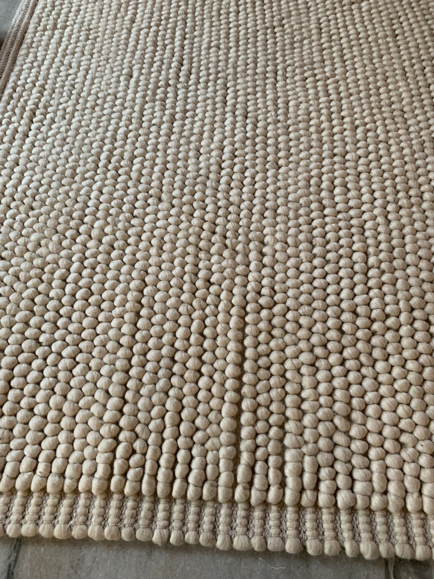 Hand Woven Chunky Loop Wool Area Rug