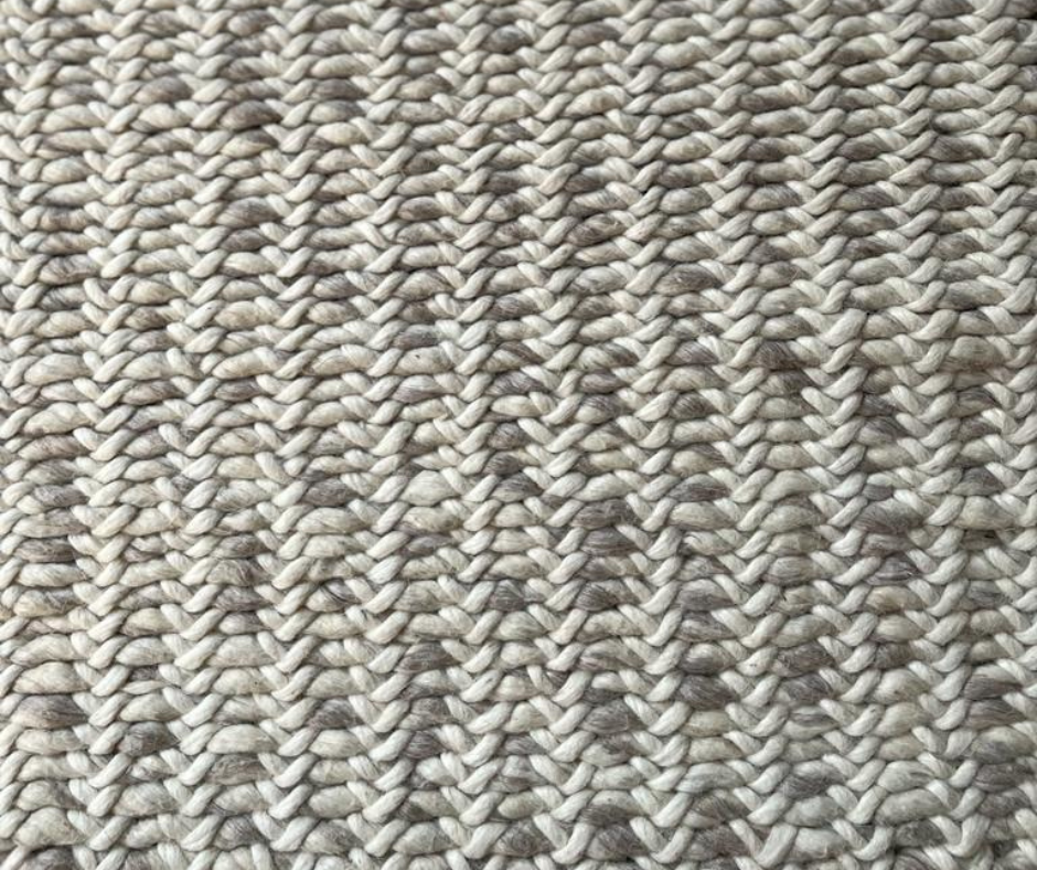Hand Woven, Cable Knit, Chunky, Wool Area Rug. Available in Multiple Sizes. Farmhouse Rug, Bedroom Decor, Indoor Rugs, Livingroom Decor
