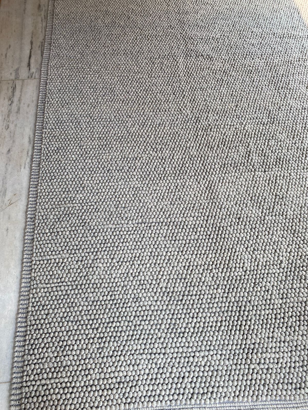 Hand Woven Chunky Loop Wool Area Rug
