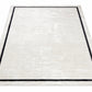Hand Loomed, Viscose Border Rug, Ivory & Black Modern Area Rug, Luxury Rug, Minimalist Designer Carpet | Lav & Lira