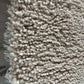 Handwoven White Wool Shaggy Rug — Chunky Knit, Custom Size
