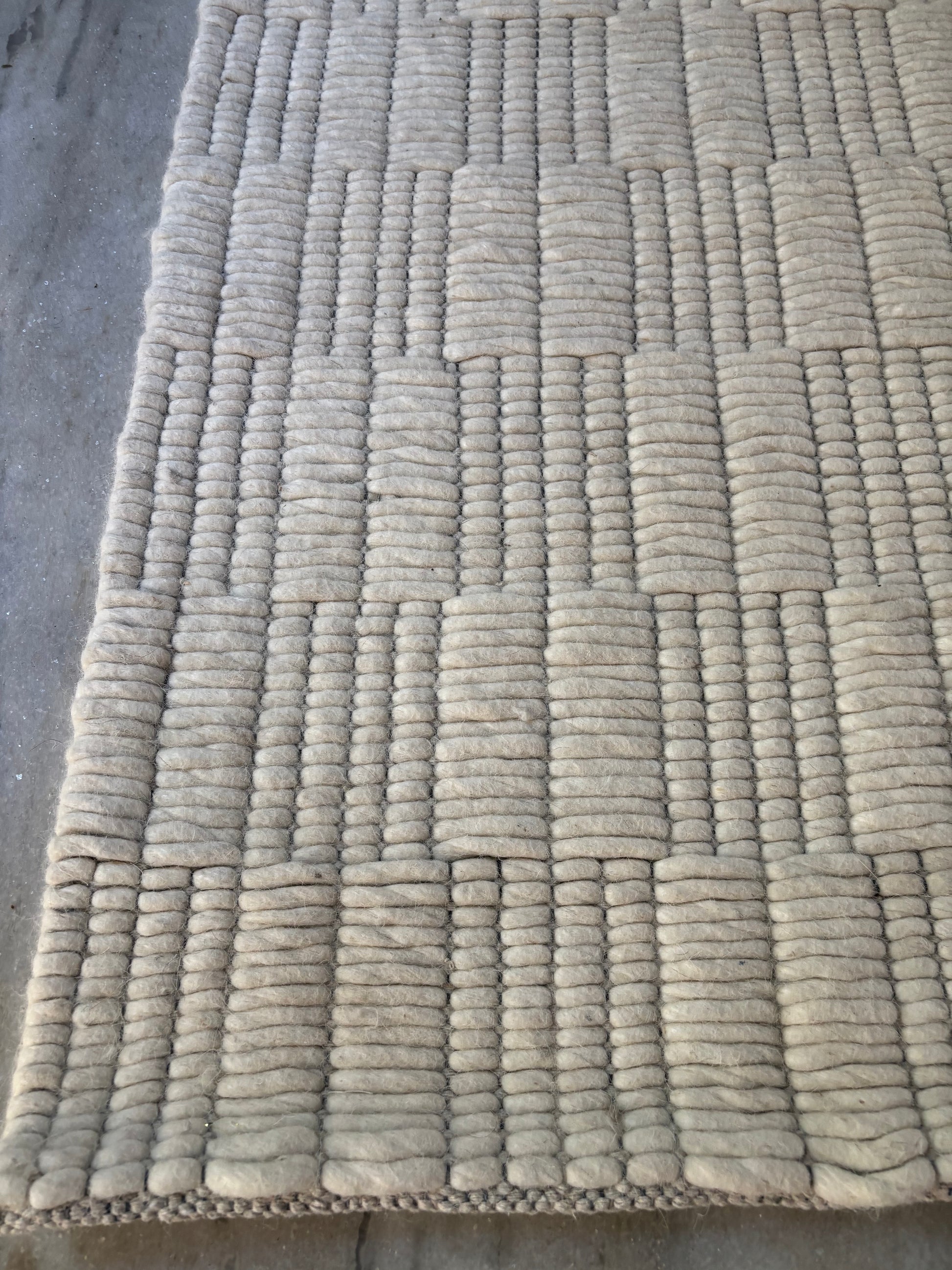 Side angle image of the rug