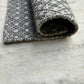 Gray & White Diamond Handwoven Wool Flat Weave Rug — rug photograph, Lav & Lira handmade rug