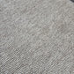 handwoven chunky loop wool area rug beige cream with border full view custom size natural wool Lav and Lira