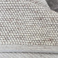 chunky loop beige cream wool rug in neutral living room interior design custom size handwoven Lav and Lira New York