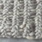 Hand Woven, Cable Knit, Chunky, Wool Area Rug. Available in Multiple Sizes. Farmhouse Rug, Bedroom Decor, Indoor Rugs, Livingroom Decor