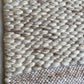 Hand Woven, Natural Grey, Uneven Chunky, Wool Rug. Available In Multiple Size